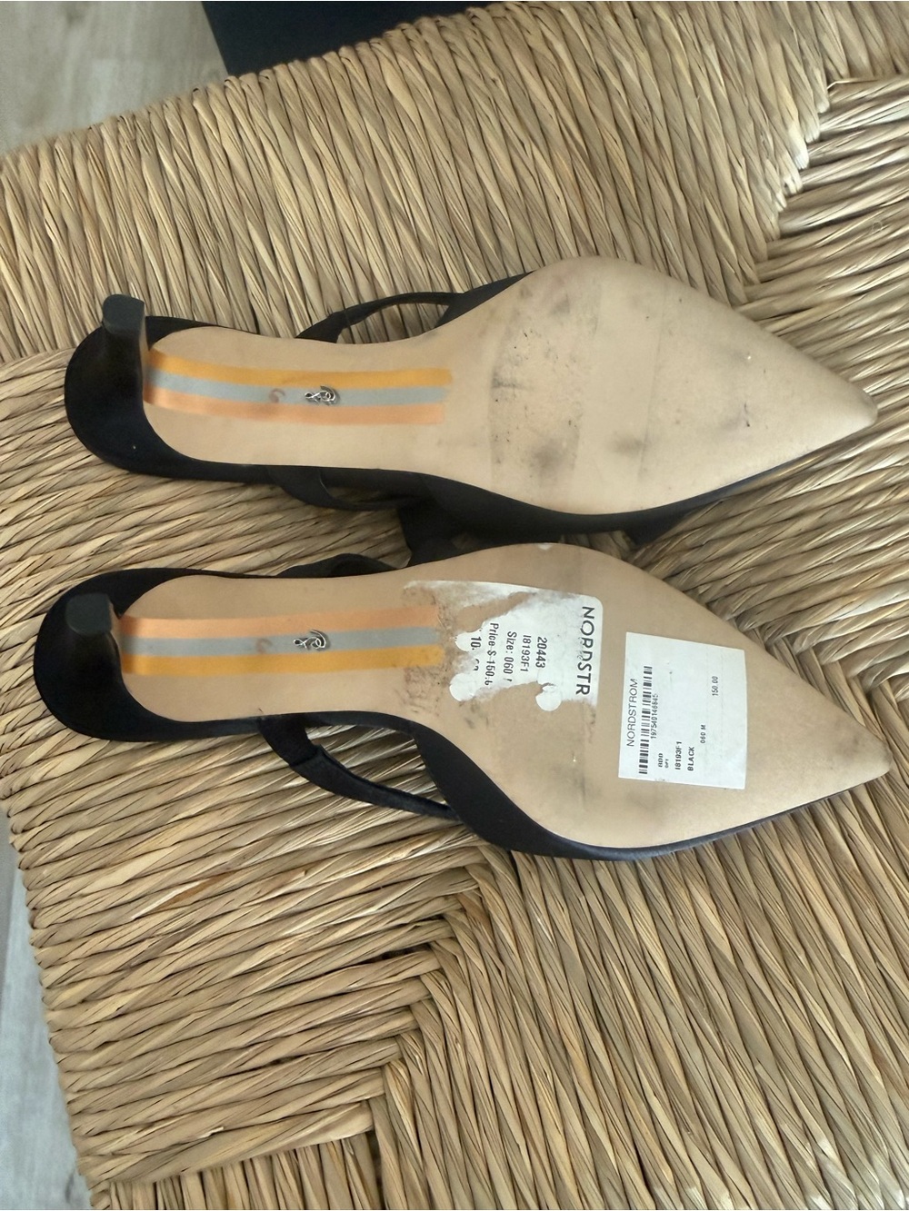 Sam Edelman Black Satin Bow Pointed-Toe Slip-On Heels - Picture 5 of 7